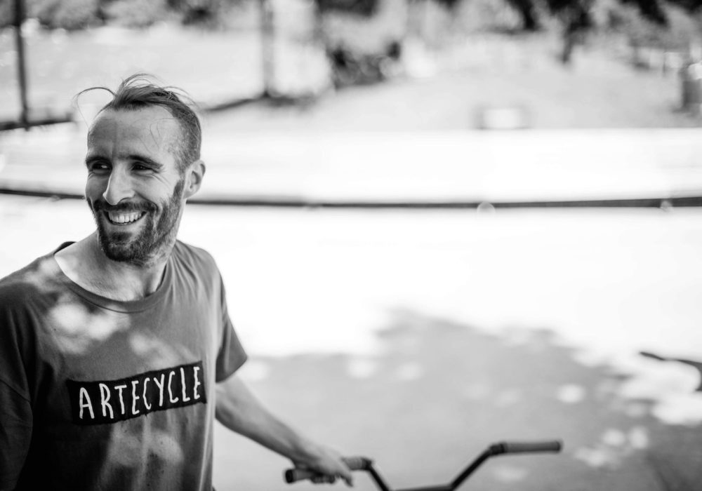 BMX Flatland Athlete smiling Jean-François Boulianne